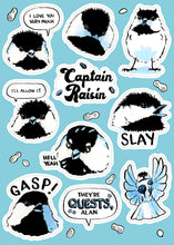 Load image into Gallery viewer, Chickadee 10-Sticker Sheet (Fuzz)